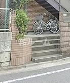 練馬区桜台６丁目のアパートのエントランス