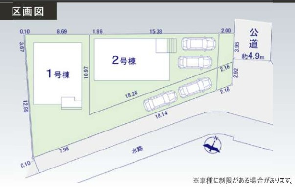 所沢市小手指南1期　新築戸建　　アーバンスタイルの区画図