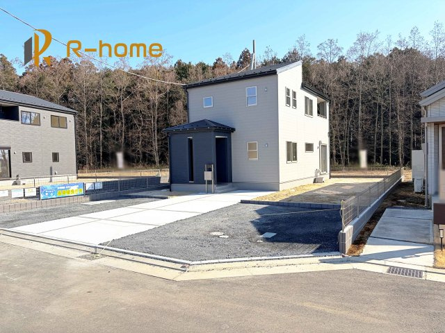水戸市内原町第12　新築戸建て　3号棟の外観|ご予約を頂ければ、『平日』はもちろん『早朝』や『夜間』もご見学可能です♪お気軽にお申し付けください♪