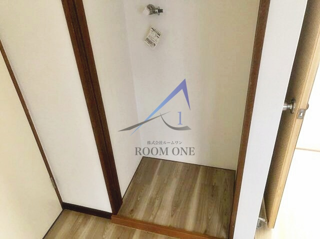 グリーンハイツの設備|洗濯機置場です。