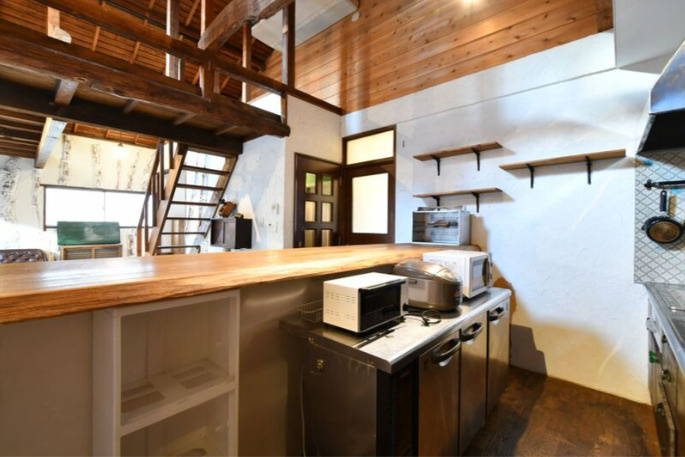 古民家シェアハウス　ニジノワムラのキッチン