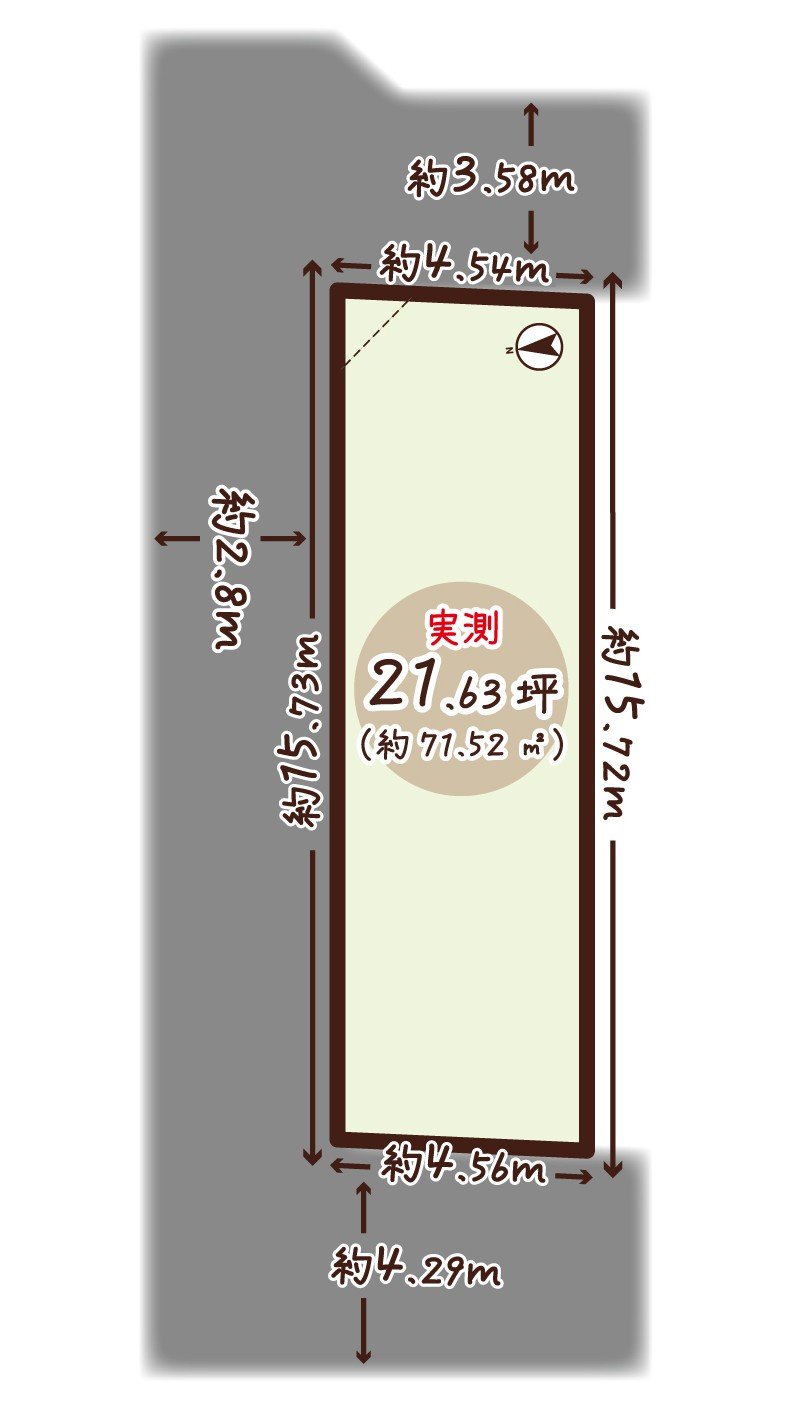 小山堀池町の区画図