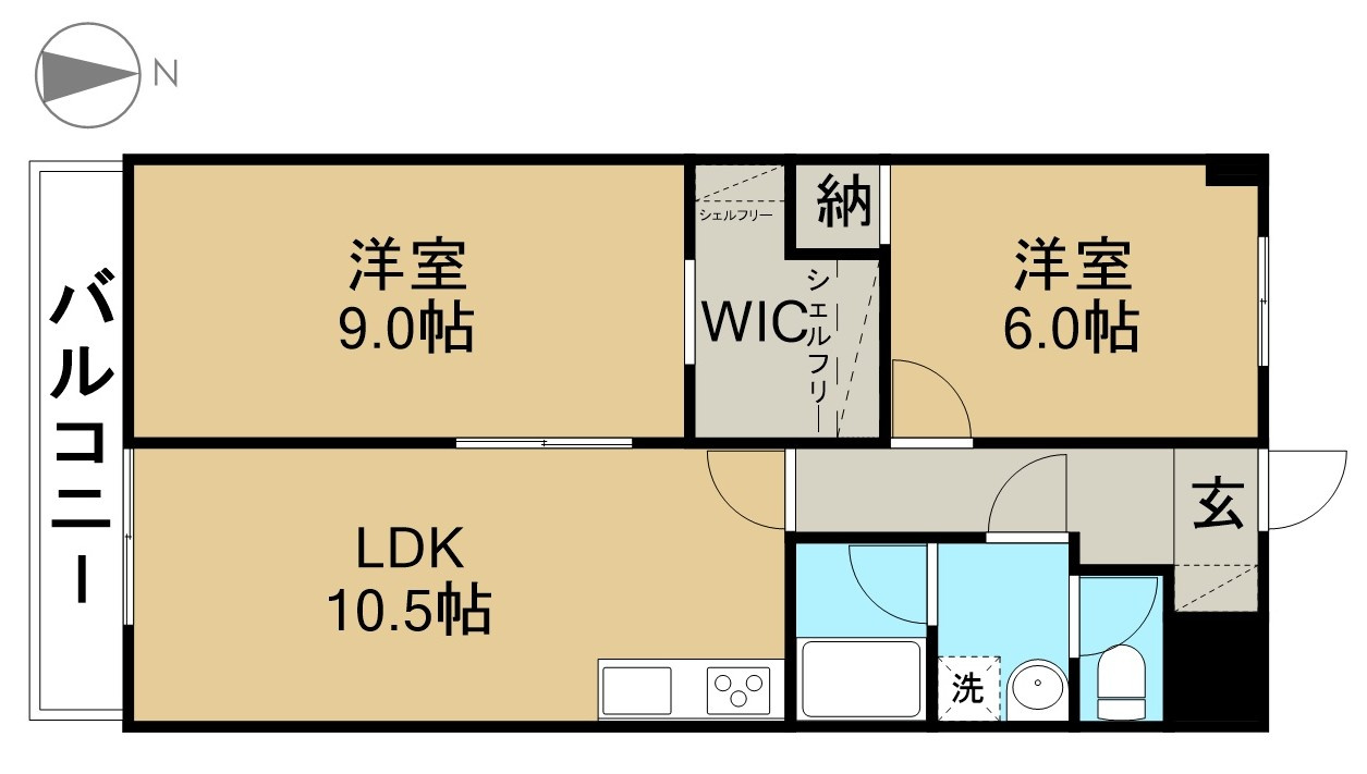 ガーデンハイツ藤の間取り