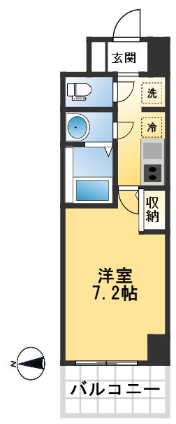 スペーシア江坂南金田の間取り