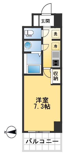 スペーシア江坂南金田の間取り