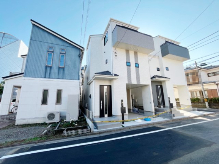 祝　成約済み　八王子市　本町　新築戸建ての外観|～仲介手数料無料☆八王子ひなた不動産～　八王子市本町　新築戸建て