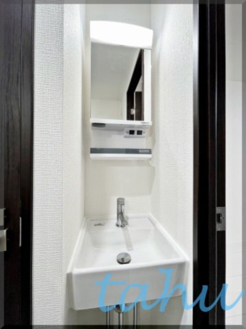 板橋区板橋２丁目の賃貸マンションの独立洗面台|同施工例参考写真