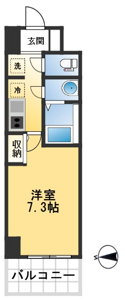 スペーシア江坂南金田の間取り