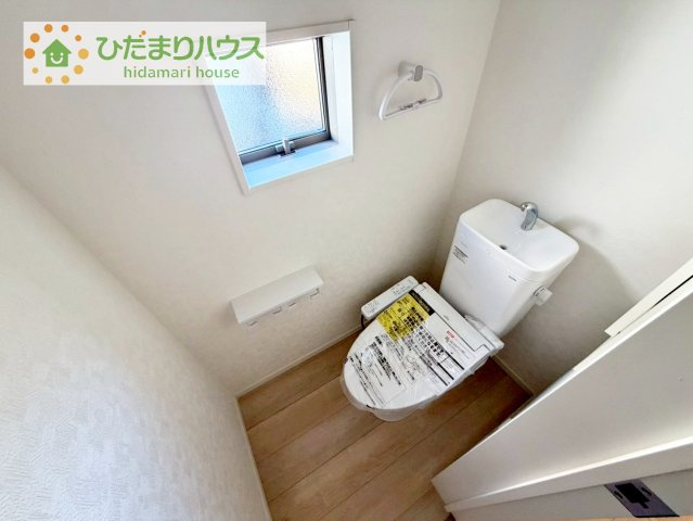 【トイレ】 | 取手市宮和田第8　新築戸建 | トイレは1F、2F共に完備！取り合いになることがありませんね(^^)/