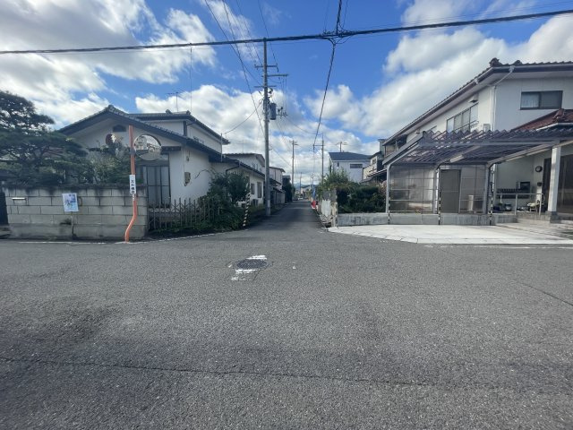 新築戸建・新築建売　福島市森合蒲原　森合小・清水中の前面道路含む現地写真