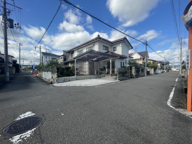 新築戸建・新築建売　福島市森合蒲原　森合小・清水中の前面道路含む現地写真