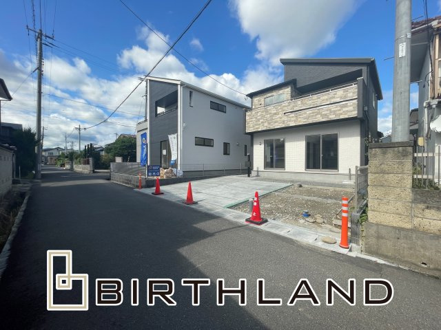 新築戸建・新築建売　福島市森合蒲原　森合小・清水中の外観|2号棟　操作も簡単なモニター付きインターフォンで、セキュリティを強化！