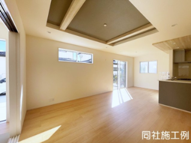 新築戸建・新築建売　福島市森合蒲原　森合小・清水中の居間・リビング|同社施工例