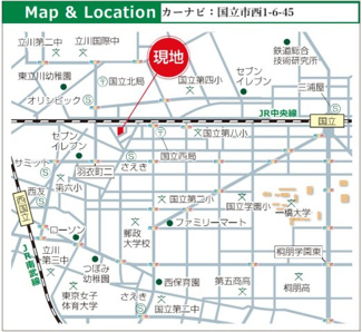 【地図】 | 国立市西1-6-45