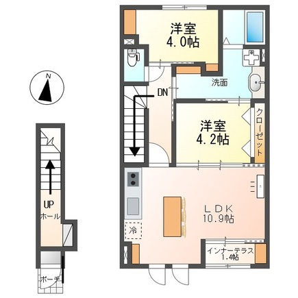 ファミーユ広島大学前の間取り
