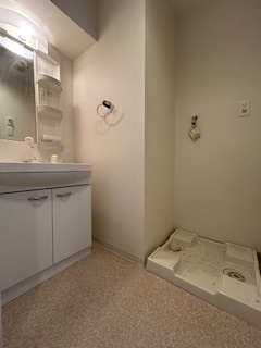 パークレジデンス江坂の洗面所|忙しい朝には欠かせない洗面所です