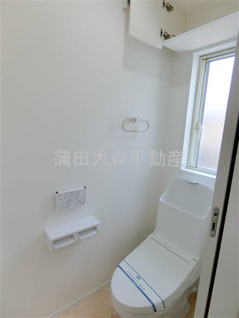 池上コーポのトイレ|温水洗浄便座付きのトイレ　