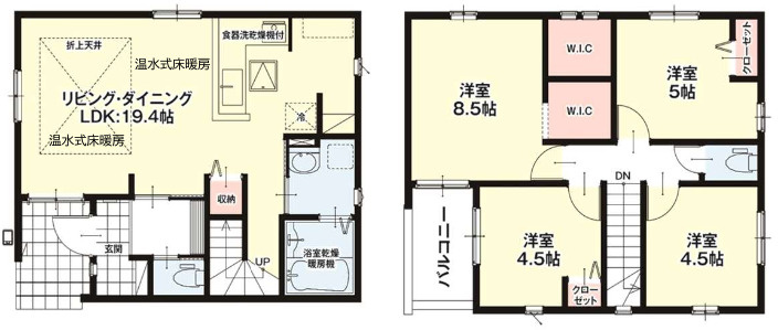 『八王子市新築戸建て』八王子市廿里町25-7【仲介手数料無料】　３期の間取り|～仲介手数料無料☆八王子ひなた不動産～　八王子市廿里町　新築戸建て