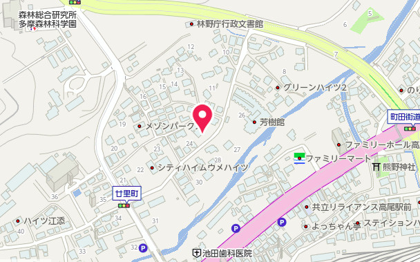 祝　成約済み　八王子市　廿里町　新築戸建て　３期の地図|～仲介手数料無料☆八王子ひなた不動産～　八王子市廿里町　新築戸建て