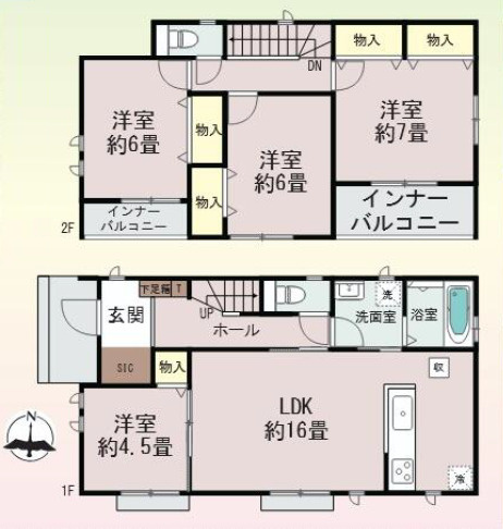 【間取り】 | 前橋市石倉町　A号棟