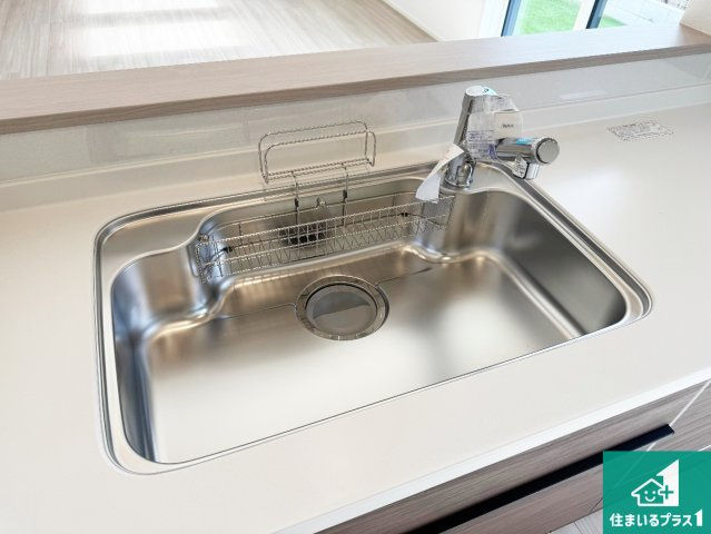 神戸市北区星和台　第24-1期　新築一戸建ての設備|広々としたシンクで食器洗いも楽々！