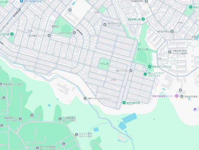 神戸市北区星和台　第24-1期　新築一戸建ての地図