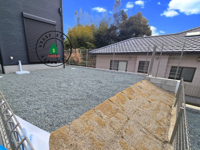 熊本市東区八反田1丁目第1₋4棟(5号棟)の庭|お庭で自由な時間を過ごせます。