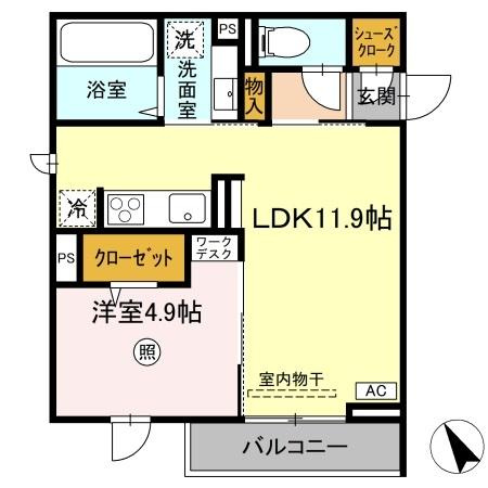 Serenvita west(ｾﾚｳｨｰﾀ ｳｪｽﾄ)の間取り