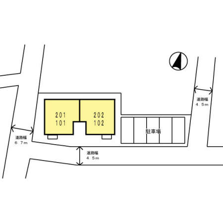 ベルメゾン藤﨑の区画図