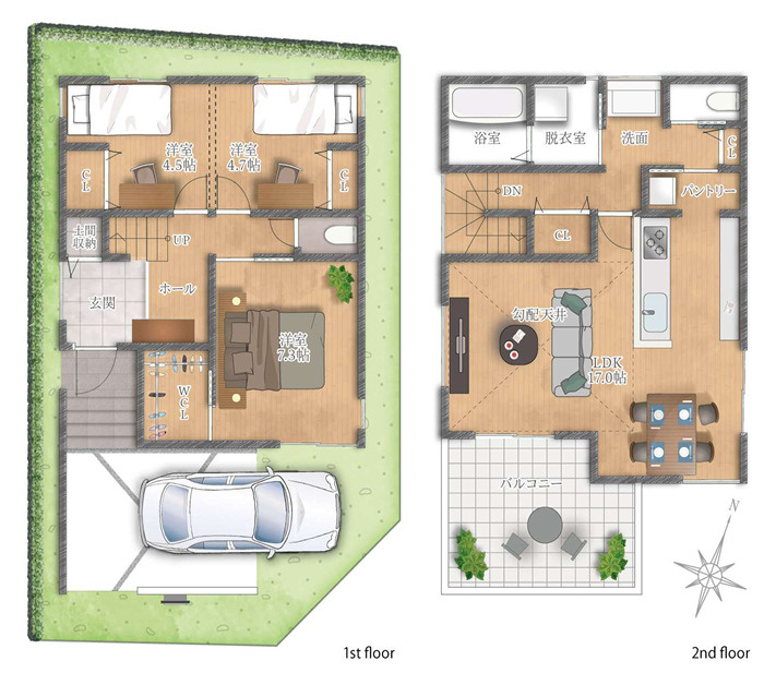 【間取り】の画像