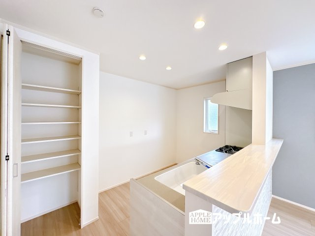 【新築戸建】東松山市石橋 全31区画の収納|キッチン横にも収納スペースあり