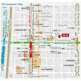 【地図】 | パークアクシス心斎橋