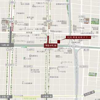 【地図】 | ＲＪＲ堺筋本町タワー