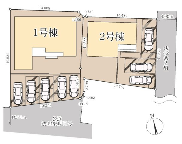 【新築戸建】行田市矢場第4 全2棟の間取り