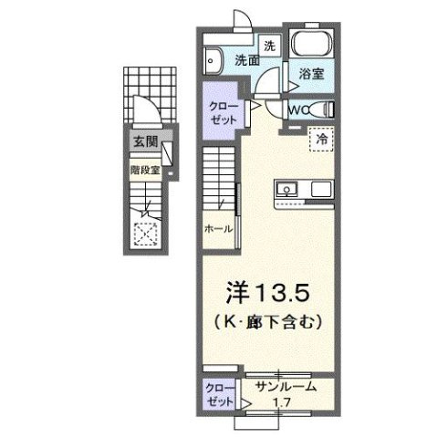 ソレアード　Ａの間取り
