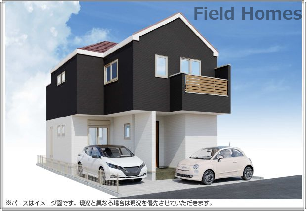 中央区富士見4丁目新築戸建て　4期1号棟の外観|建物外観イメージ「中央区富士見4丁目新築戸建て」