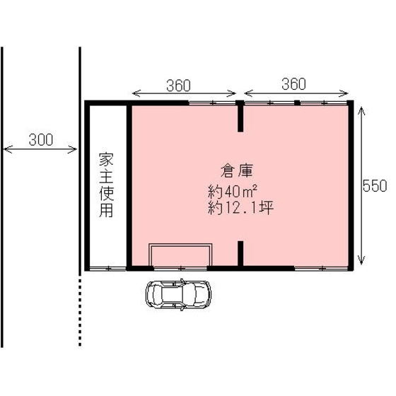 笠松町長池倉庫の外観
