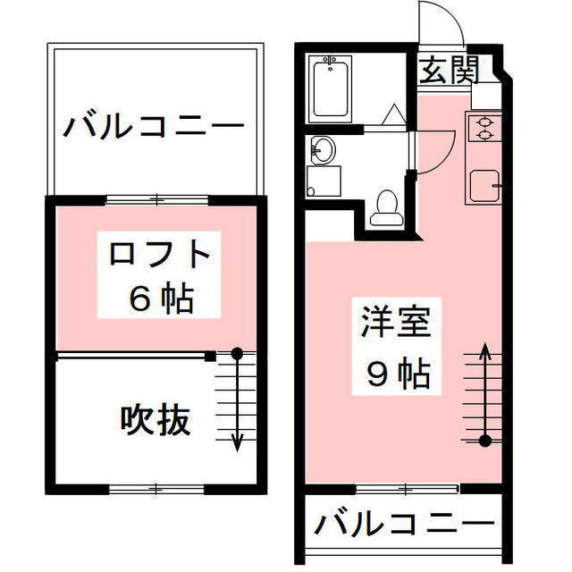 岐阜市南鶉４丁目のアパートの間取り