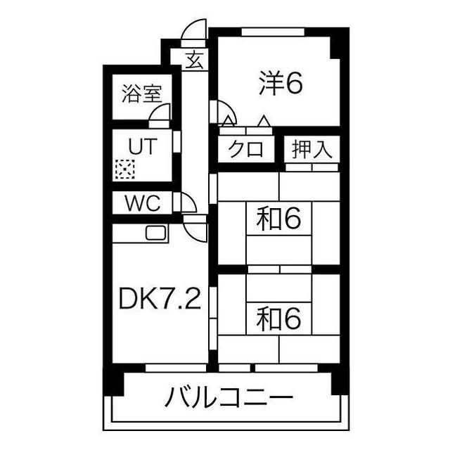 シャトー三宅の間取り