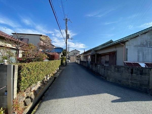 和歌山市大谷　土地の前面道路含む現地写真