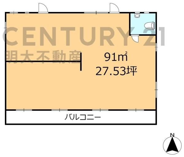 セイザンハイツ高松の間取り