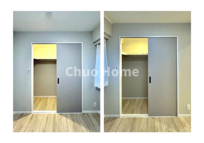 【収納】 | サンサーラ第2吾妻橋 | 居室にはクローゼットを完備し、自由度の高い家具の配置が叶うシンプルな空間です。お子様の成長と必要になる子供部屋を与えるにはぴったりの間取りですね。