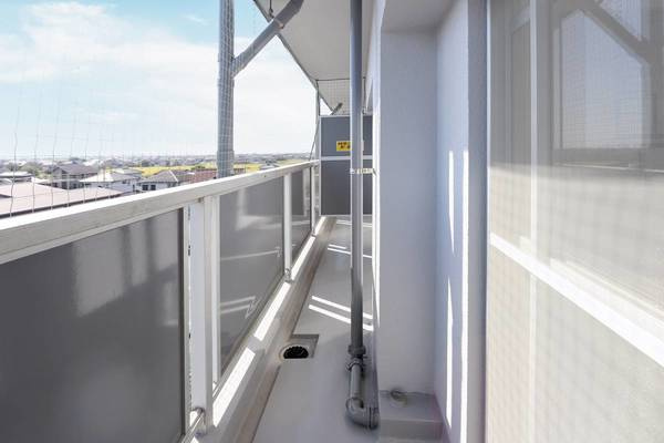 ビレッジハウス筑後2号棟のバルコニー|ビレッジハウスの同一物件・同一タイプの間取りの写真です