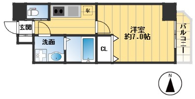 アリビオ江坂垂水町の間取り