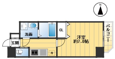 アリビオ江坂垂水町の間取り