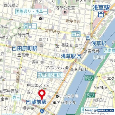 【地図】 | ライオンズミレス蔵前