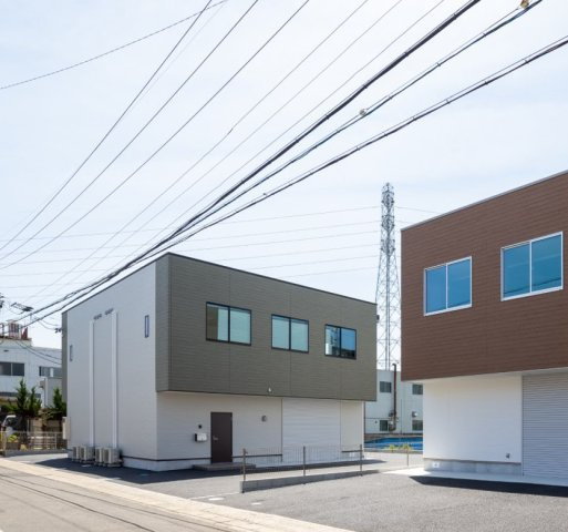 豊明市栄町西大根55-3GIMUCOの外観|募集は、写真左側です。右側はB棟です。