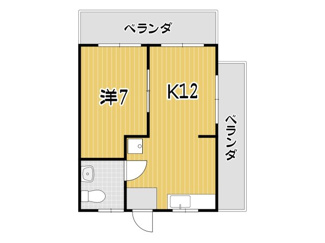 【間取り】 | コーポ平良