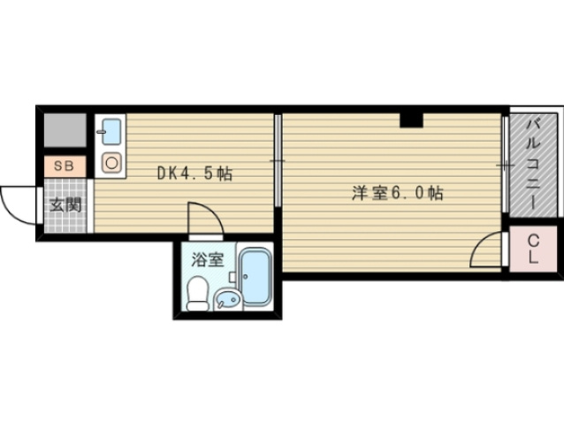 反転の間取図です