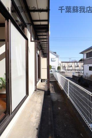 シティハイム・チハルⅠのバルコニー|暖かな日差しのふりそそぐバルコニー